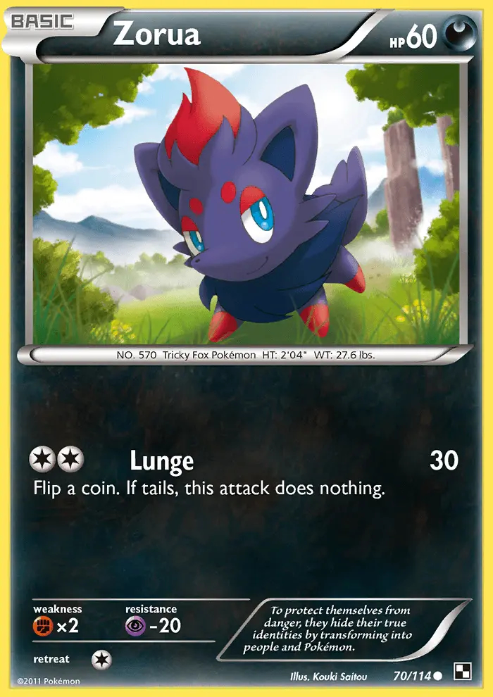 Image of the card Zorua