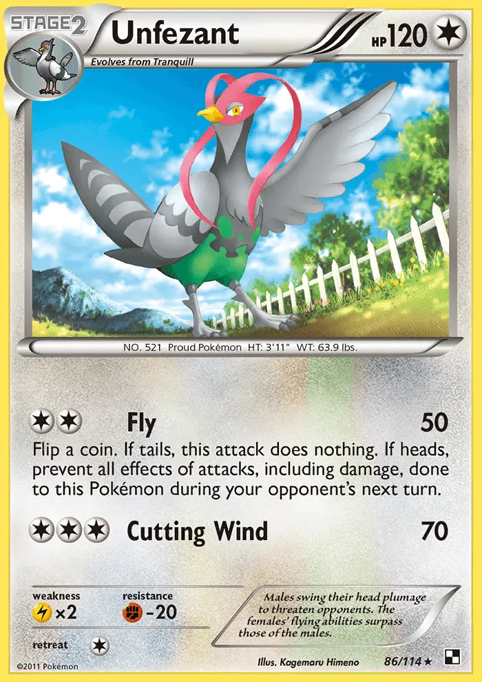 Image of the card Unfezant