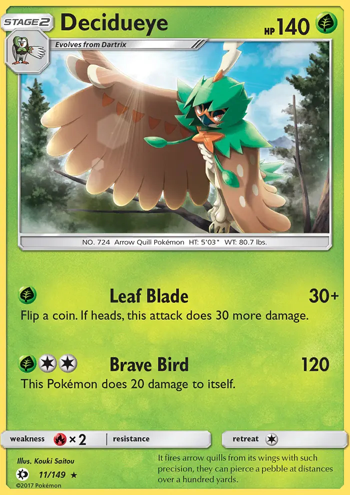 Image of the card Decidueye
