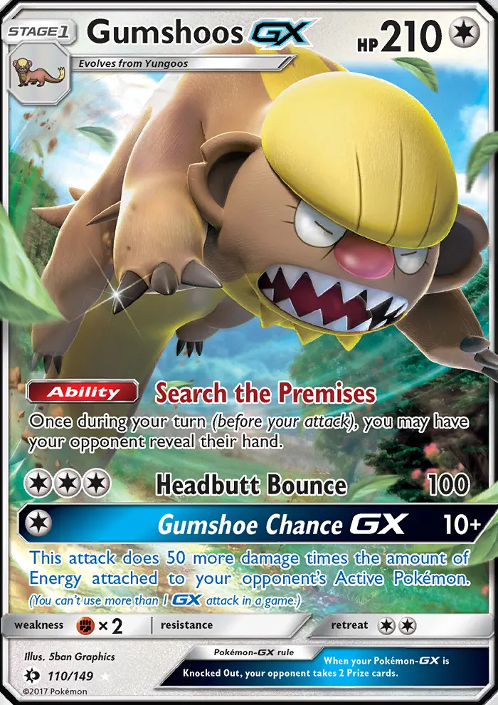 Image of the card Gumshoos GX