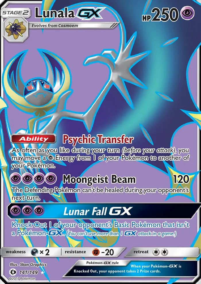 Image of the card Lunala GX
