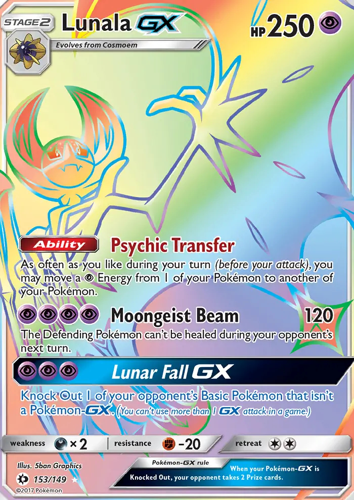 Image of the card Lunala GX