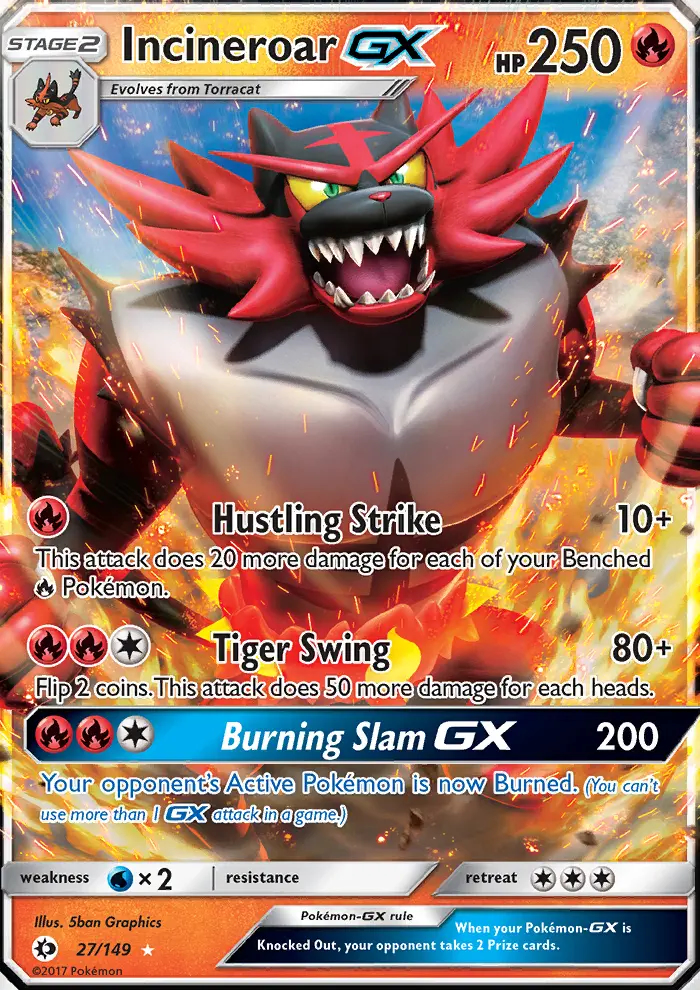 Image of the card Incineroar GX