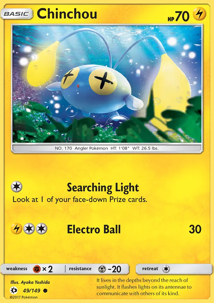 Image of the card Chinchou