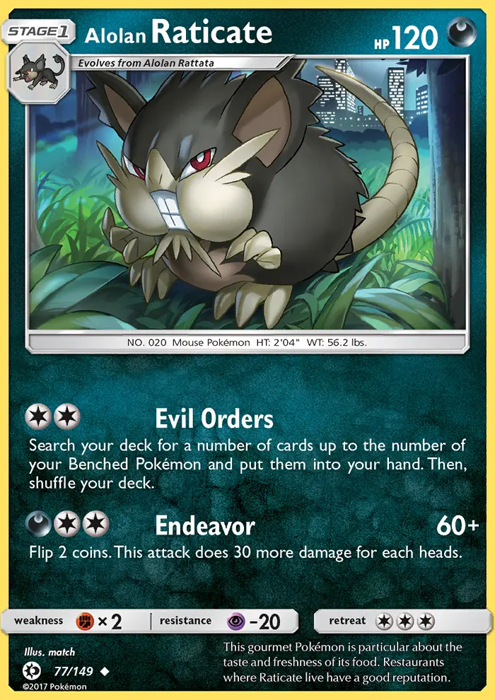 Image of the card Alolan Raticate