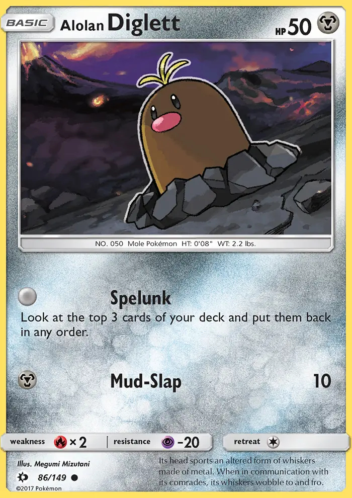 Image of the card Alolan Diglett