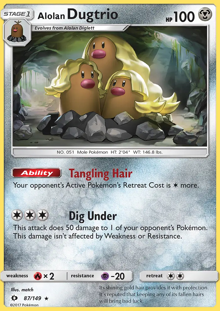 Image of the card Alolan Dugtrio