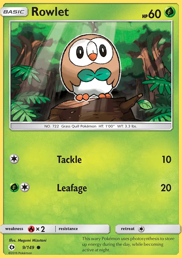 Image of the card Rowlet