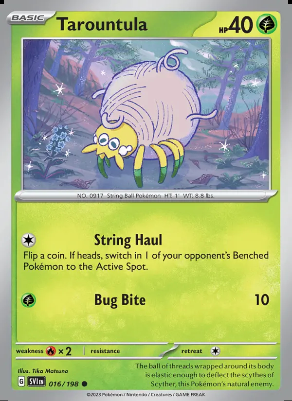 Image of the card Tarountula