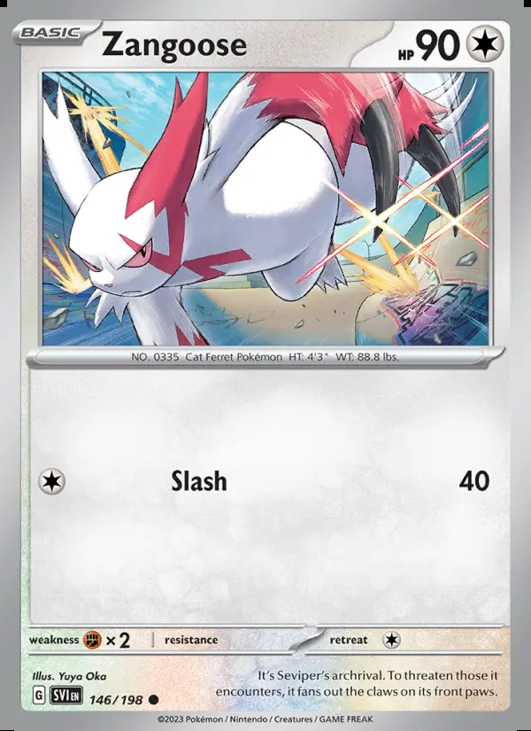 Image of the card Zangoose