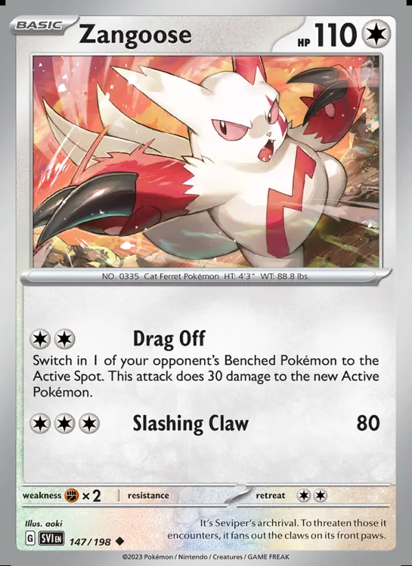 Image of the card Zangoose