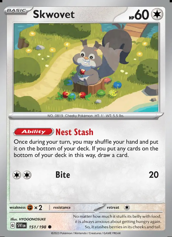Image of the card Skwovet