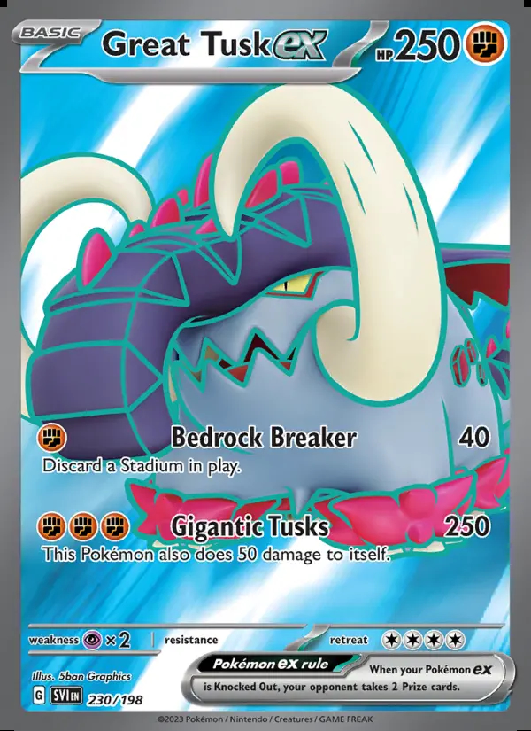 Image of the card Great Tusk ex