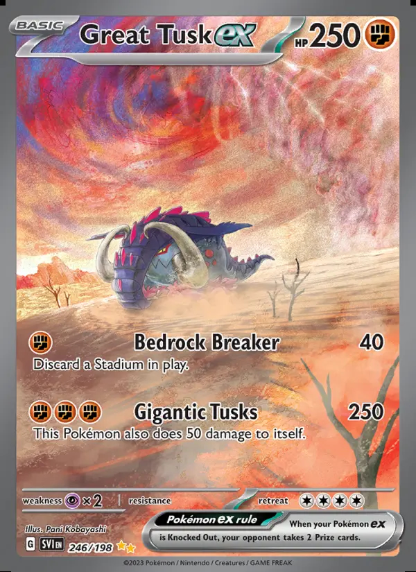 Image of the card Great Tusk ex