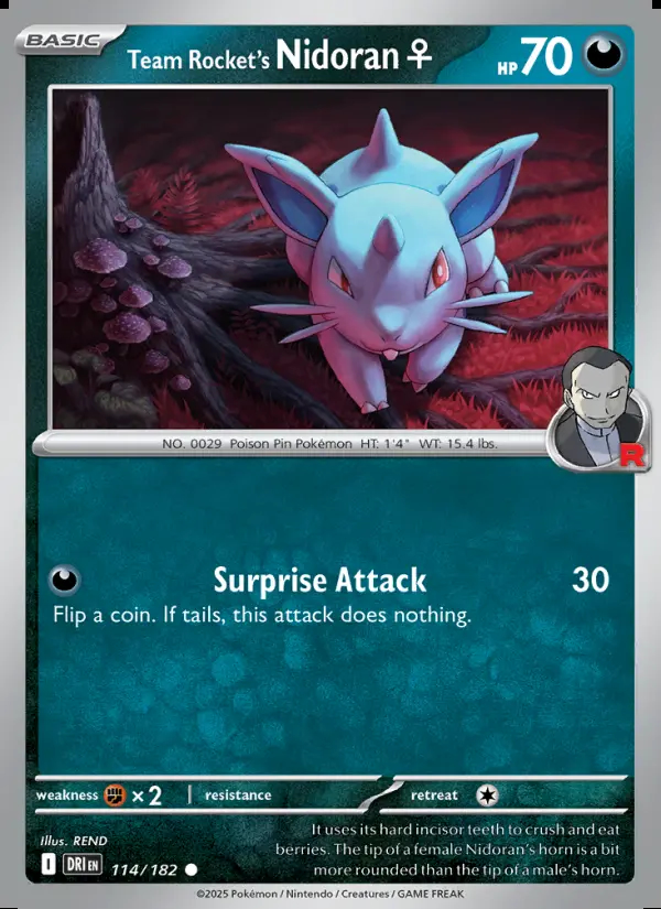 Image of the card Team Rocket's Nidoran♀