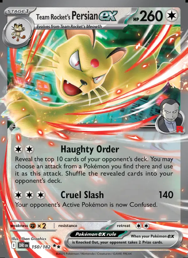 Image of the card Team Rocket's Persian ex