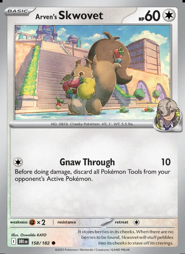 Image of the card Arven's Skwovet