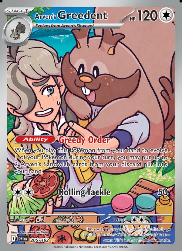 Image of the card Arven's Greedent