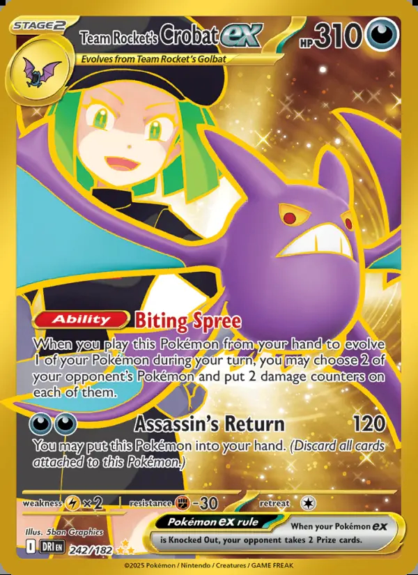 Image of the card Team Rocket's Crobat ex