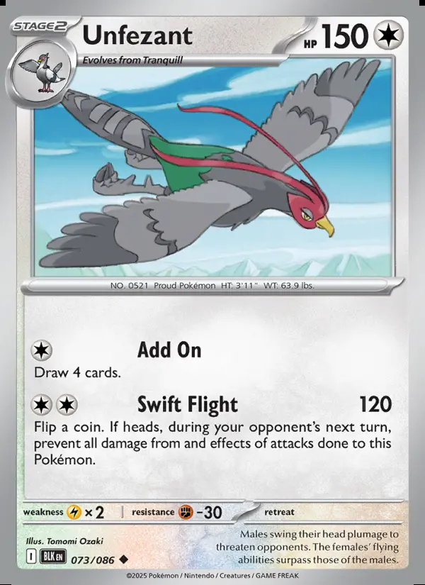 Image of the card Unfezant