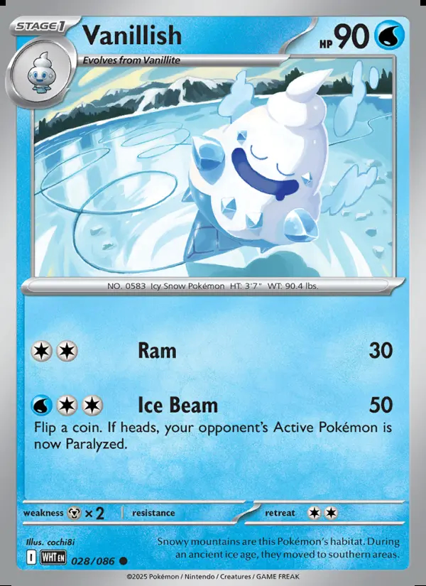 Image of the card Vanillish