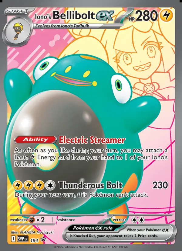 Image of the card Iono's Bellibolt ex