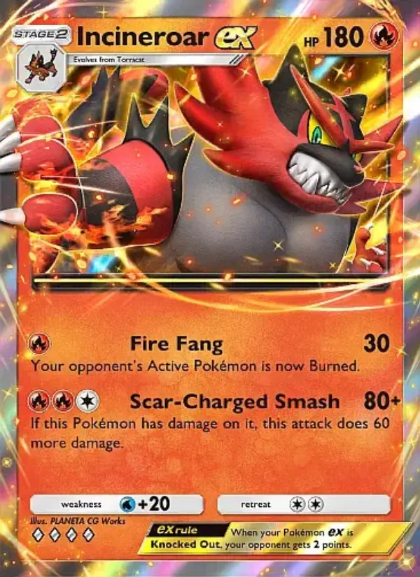 Image of the card Incineroar ex