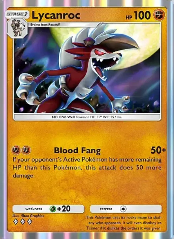 Image of the card Lycanroc