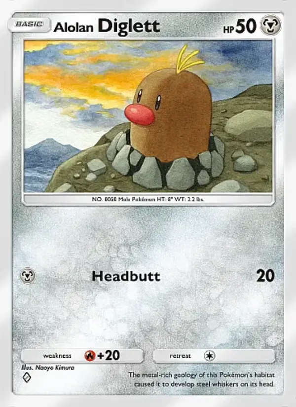 Image of the card Alolan Diglett
