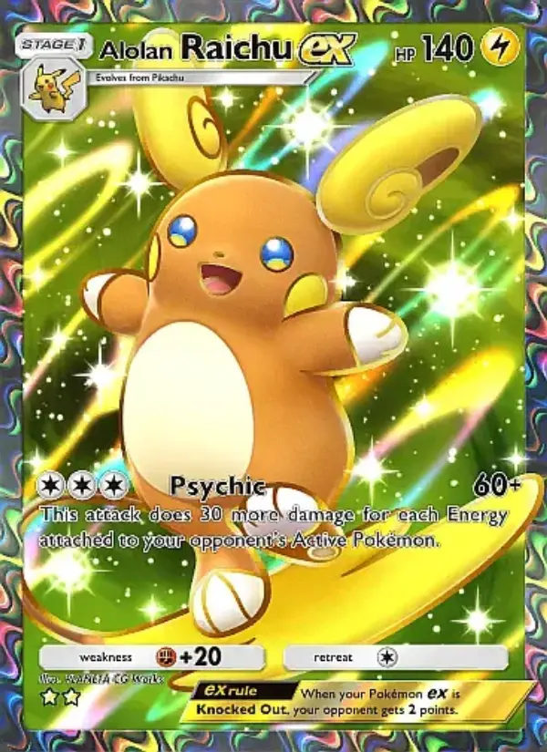 Image of the card Alolan Raichu ex