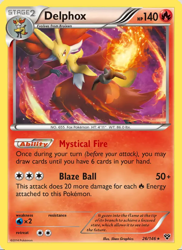 Image of the card Delphox