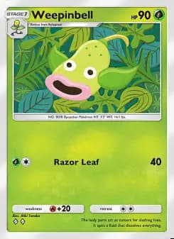 Image of the card Weepinbell