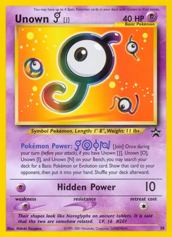 Image of the card Unown [J]