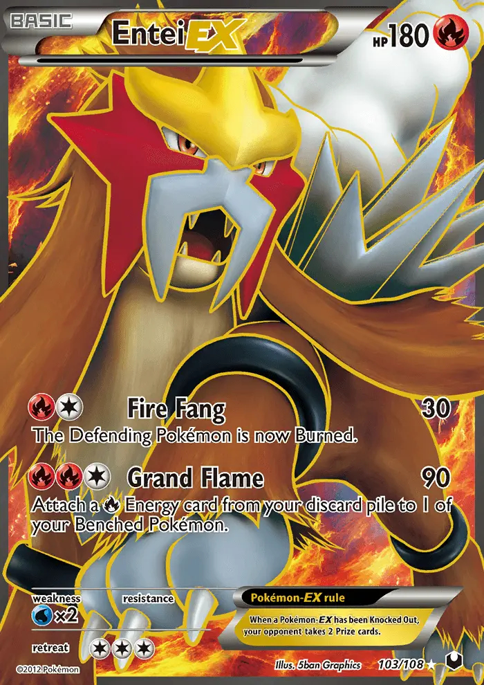 Image of the card Entei-EX