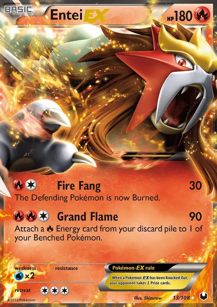 Image of the card Entei-EX