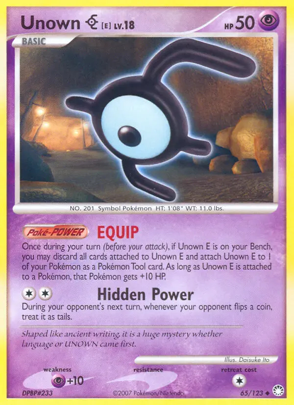 Image of the card Unown E