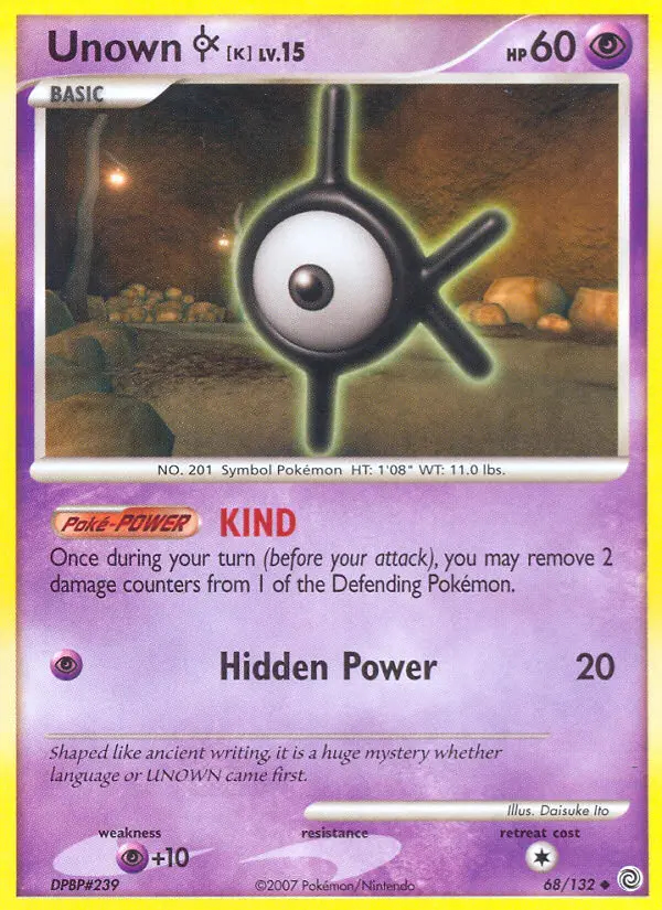 Image of the card Unown K