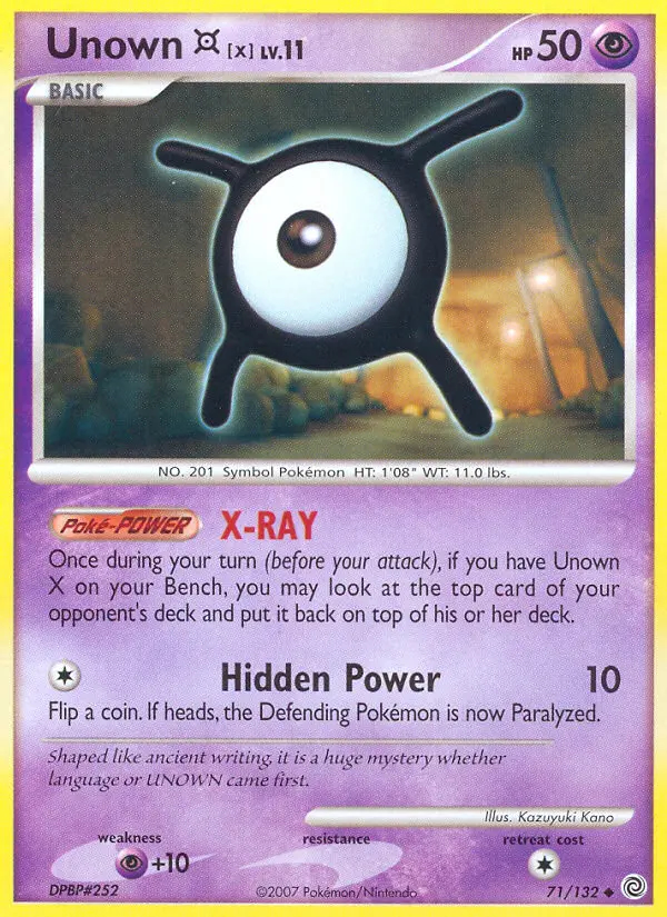 Image of the card Unown X