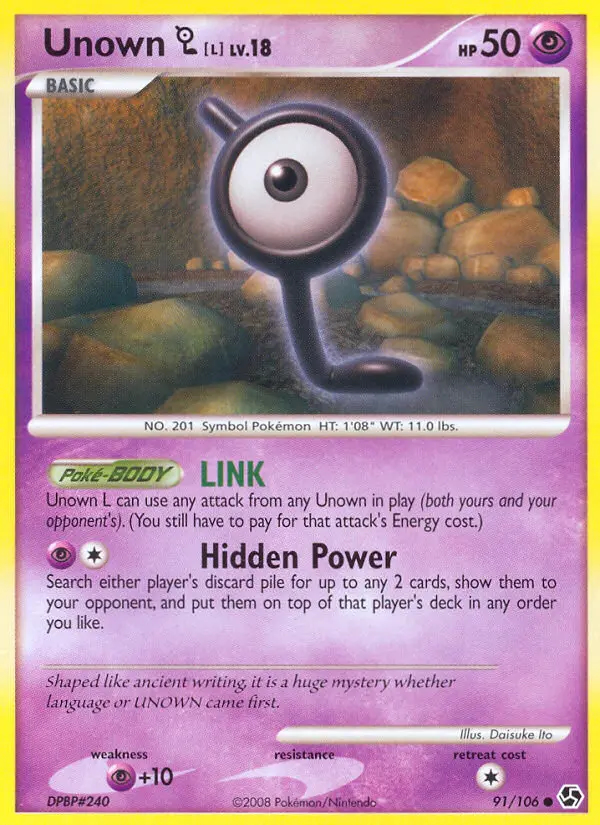 Image of the card Unown L