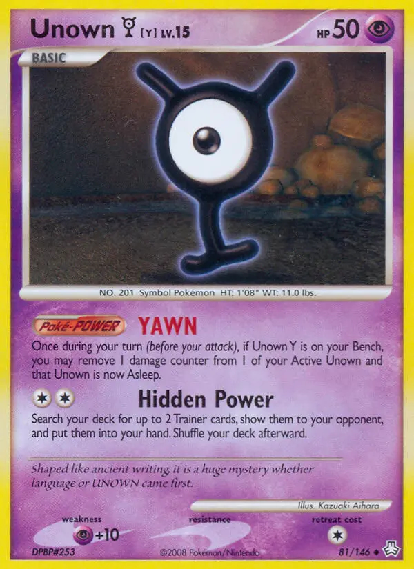 Image of the card Unown Y