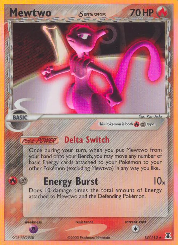 Image of the card Mewtwo δ