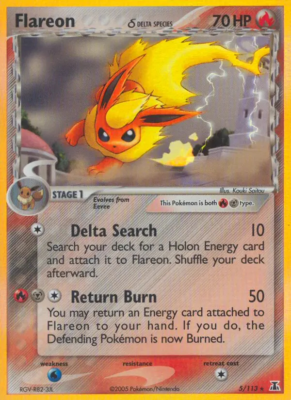 Image of the card Flareon δ