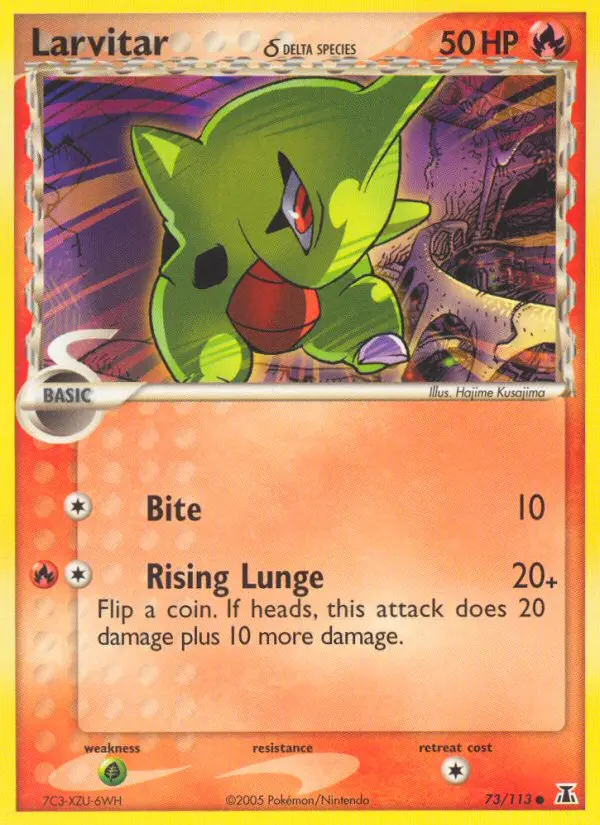 Image of the card Larvitar δ