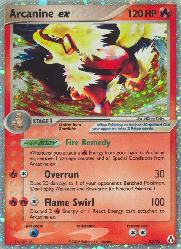 Image of the card Arcanine ex