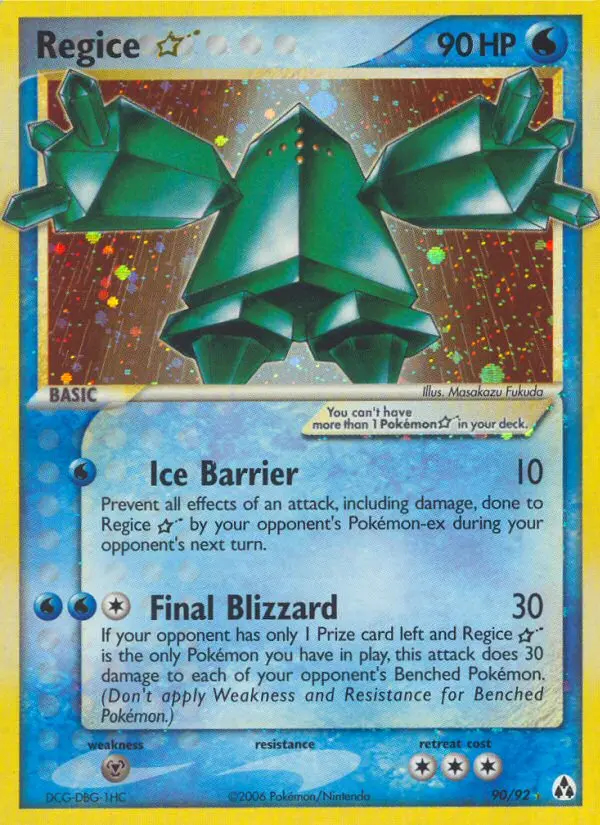 Image of the card Regice Star