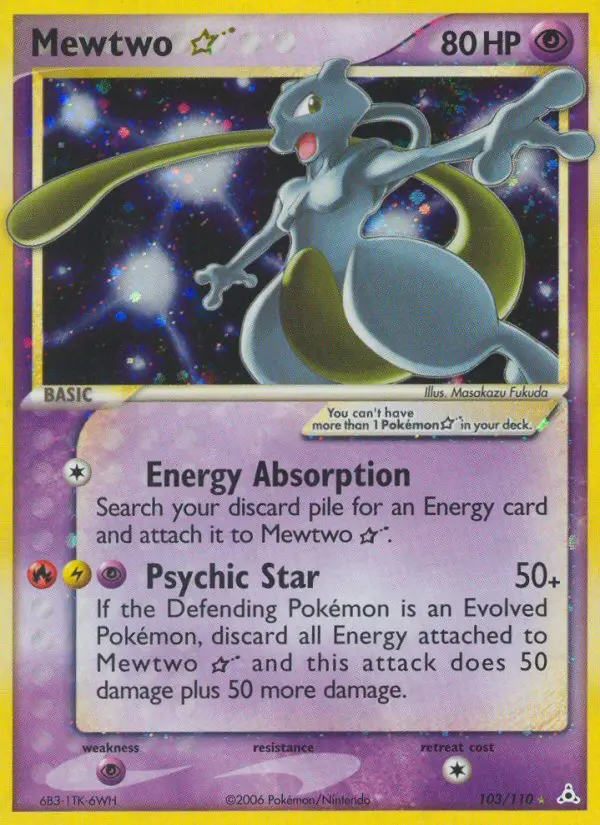 Image of the card Mewtwo Star