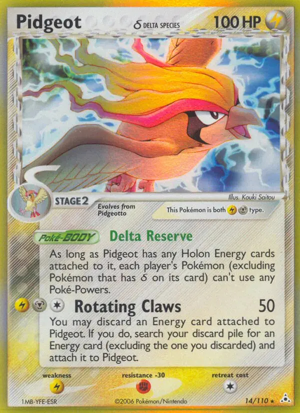 Image of the card Pidgeot δ