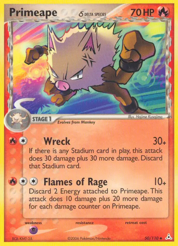 Image of the card Primeape δ