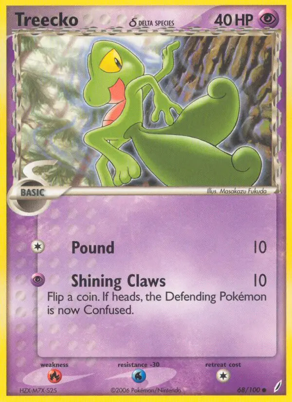 Image of the card Treecko δ