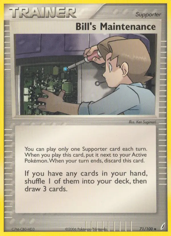 Image of the card Bill's Maintenance